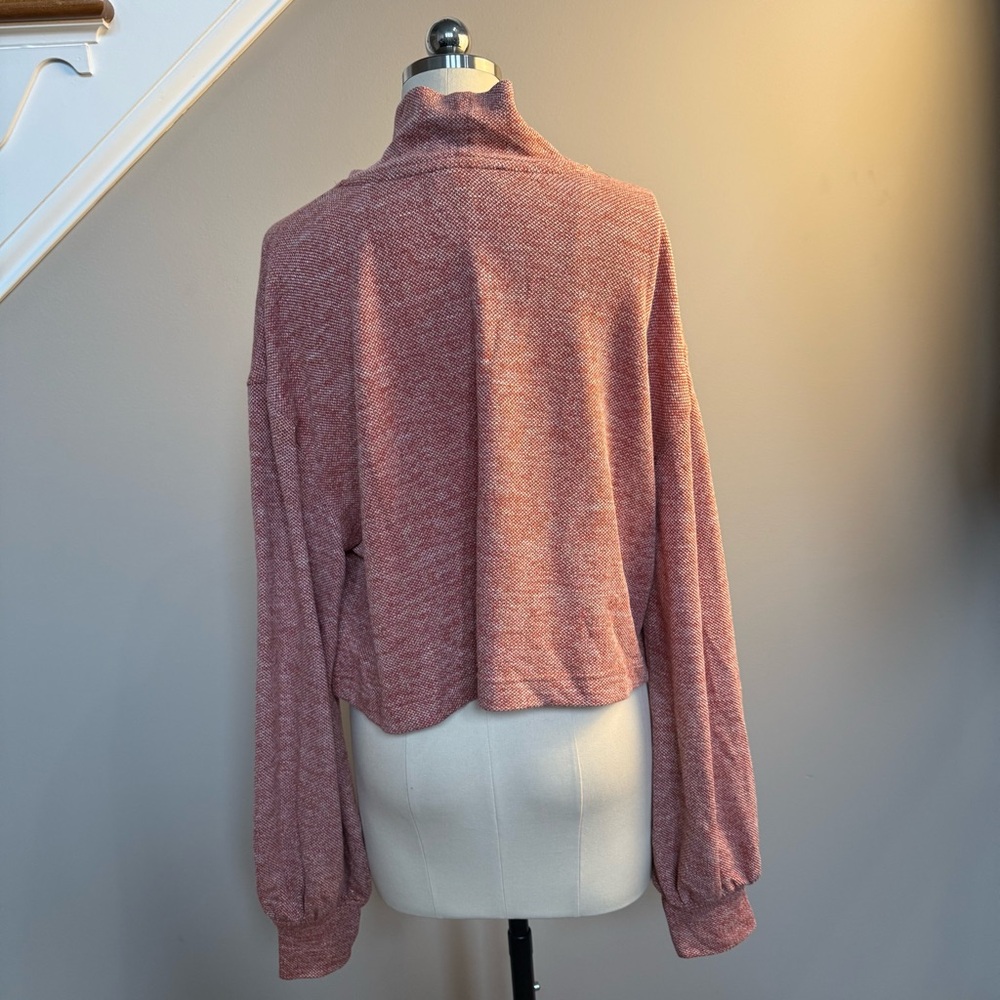 Lulu's Cowl Neck Light Weight Cropped Long Sleeve Sweater, M, UGC - Picture 8 of 12
